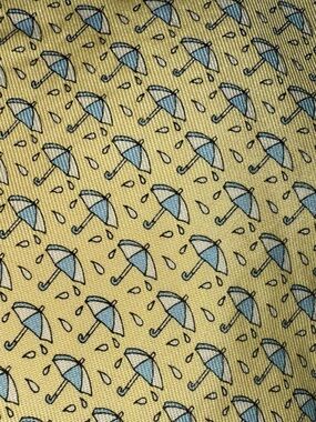 Vineyard Vines Custom Collection Silk Yellow Umbrellas Tie SmithBarney Citigroup